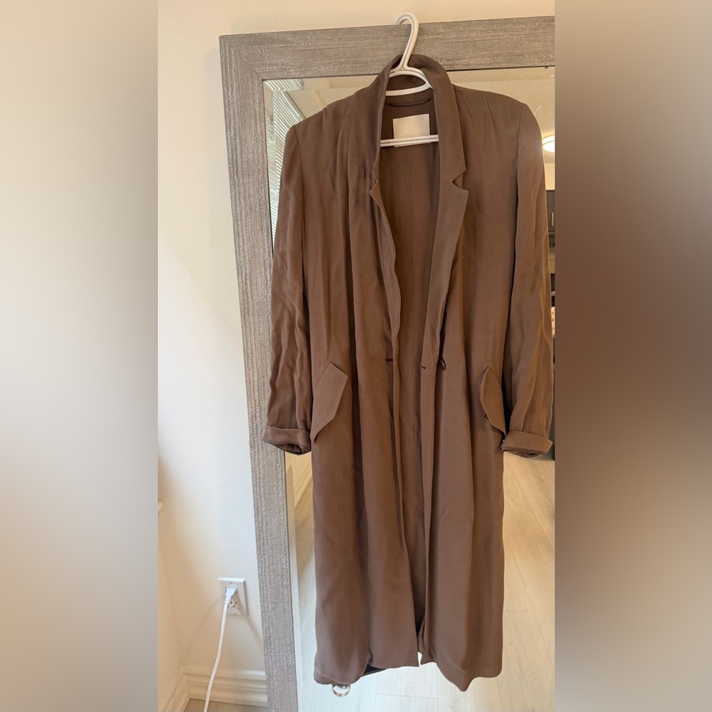 Wilfred Chestnut Brown Trench Coat